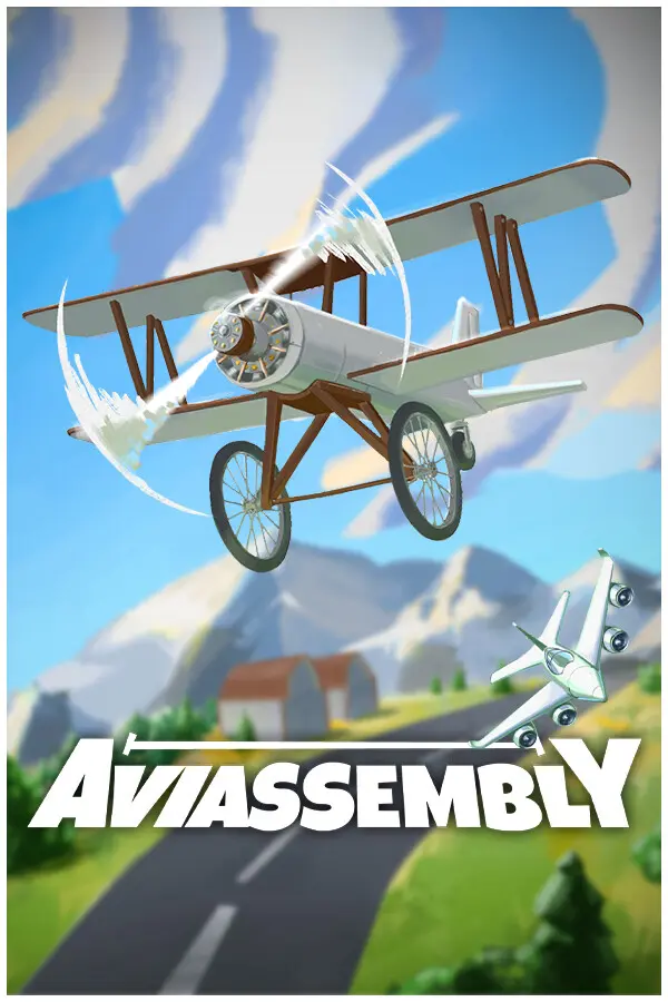 Player testing their aircraft design in the Aviassembly free version flight simulator.